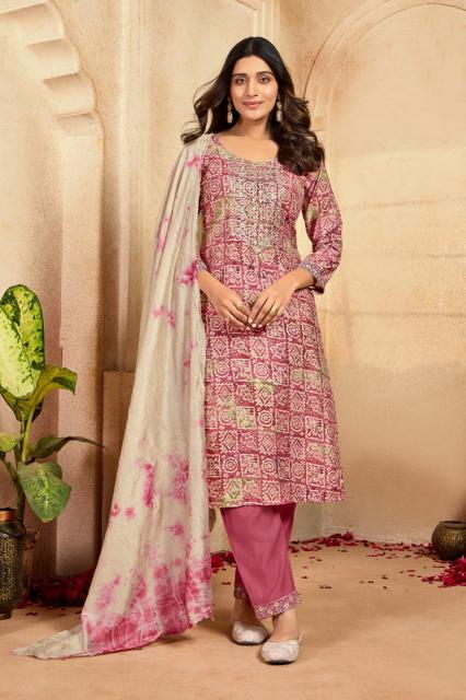 Artriddh chanderi print Wholesale Salwar Kameez Online