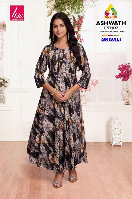 Ashwath women srivalli rayon kurti whole saller in surat