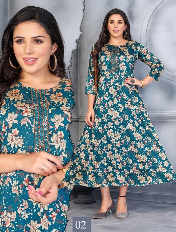 BEAUTY QUEEN PRETTY FASHION VOL.0.1.2 SURAT WHOLESALE KURTIS 