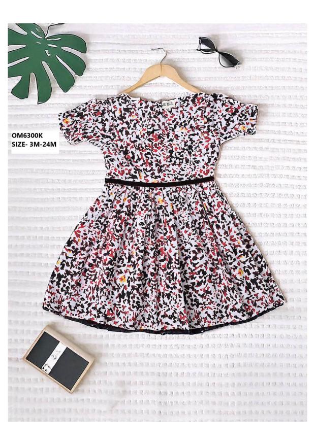 Bella Moda OM6300 Designer baby girl dresses Wholesaler in india