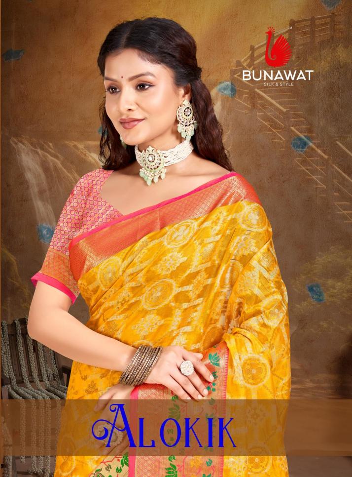 Bunawat Alokik New Designer Traditional Wear Silk Sarees Collection