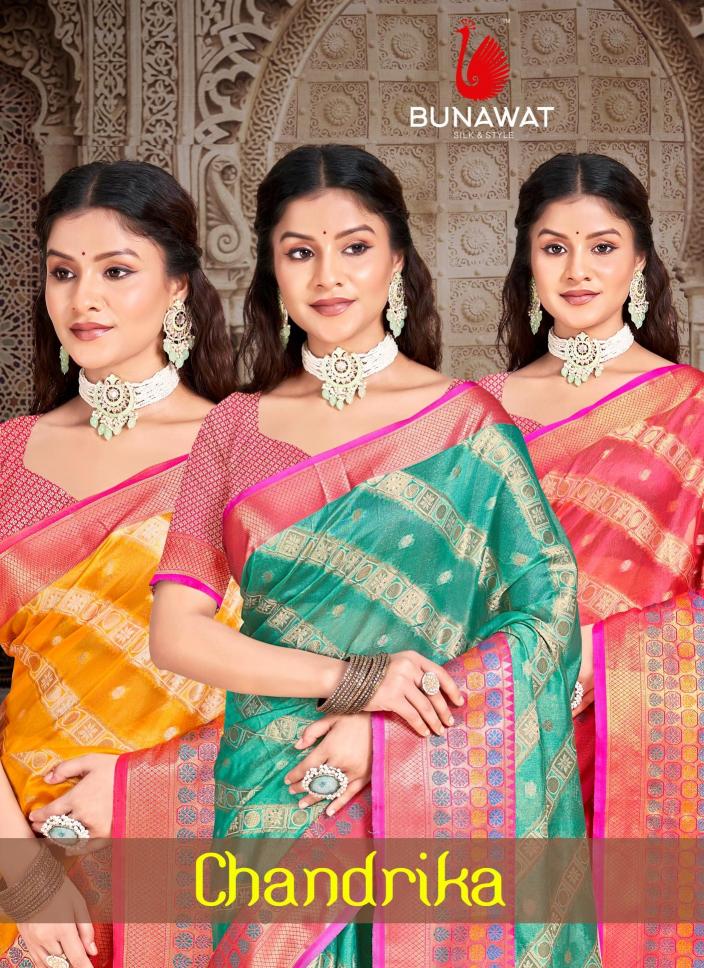 Bunawat Chandrika Party Wear Latest Designer Silk Sarees Collection