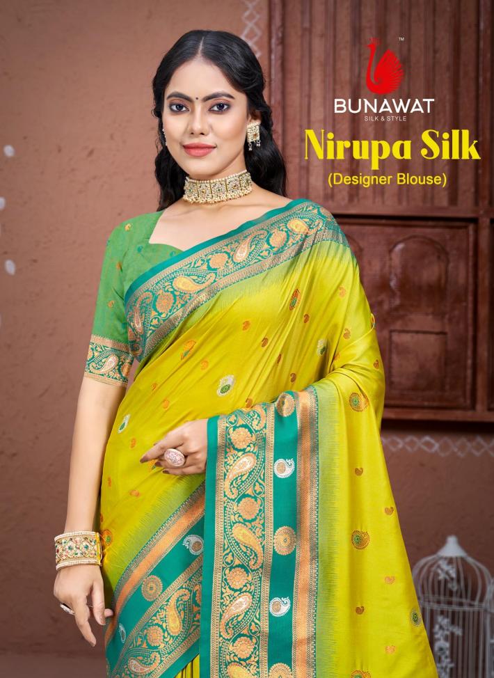 Bunawat Nirupa Silk Festival Wear New Designer Silk Sarees Collection