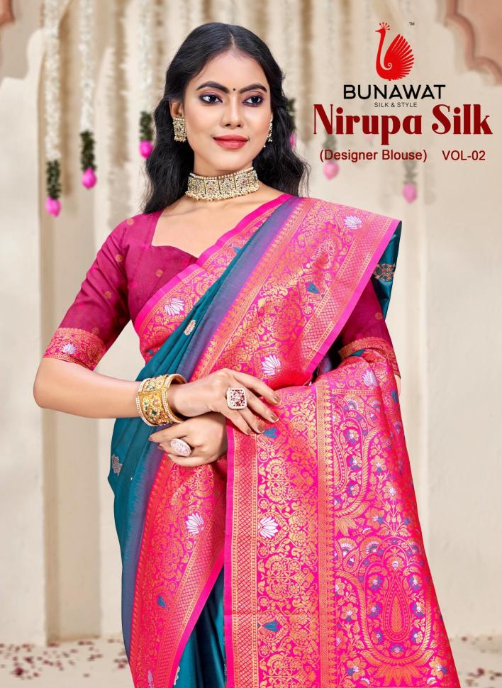 Bunawat Nirupa Silk Vol-2 New Designer Party Wear Silk Sarees Collection