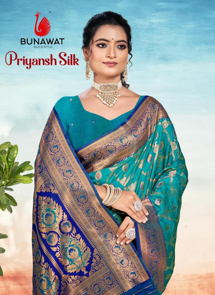 Bunawat Priyansh Silk Latest Designer Festival Wear Silk Sarees Collection