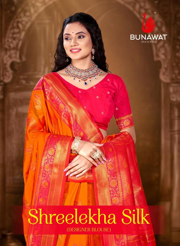 Bunawat Shreelekha Silk Traditional Wear New Designer Silk Sarees Collection