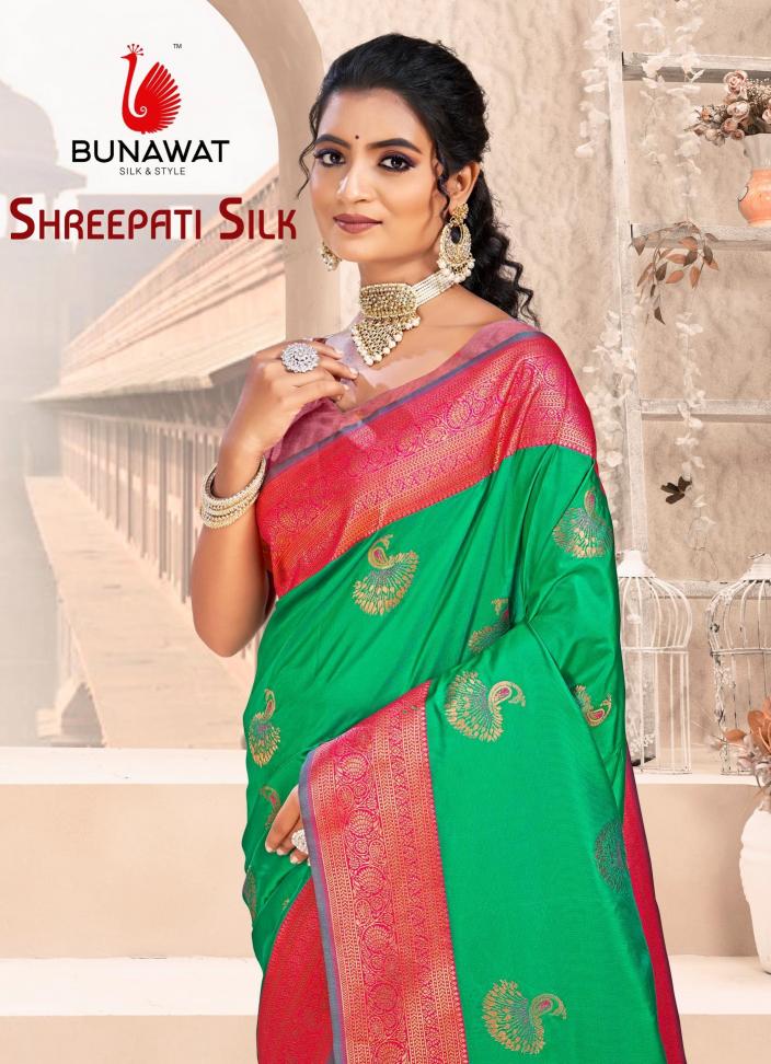 Bunawat Shreepati Silk Traditional Wear New Designer Silk Sarees Collection