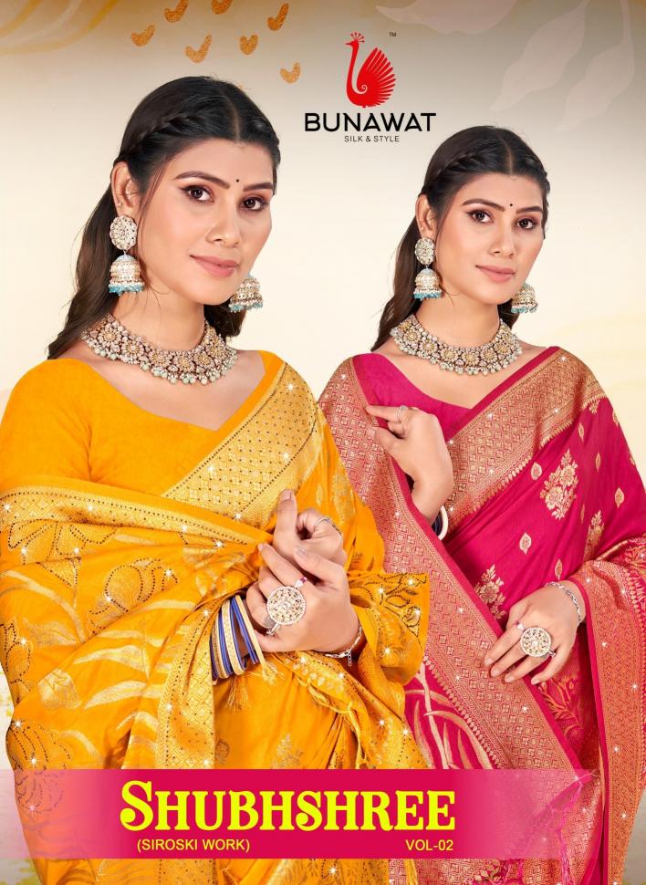 Bunawat Shubhshree Vol-2 Traditional Wear New Designer Silk Sarees Collection