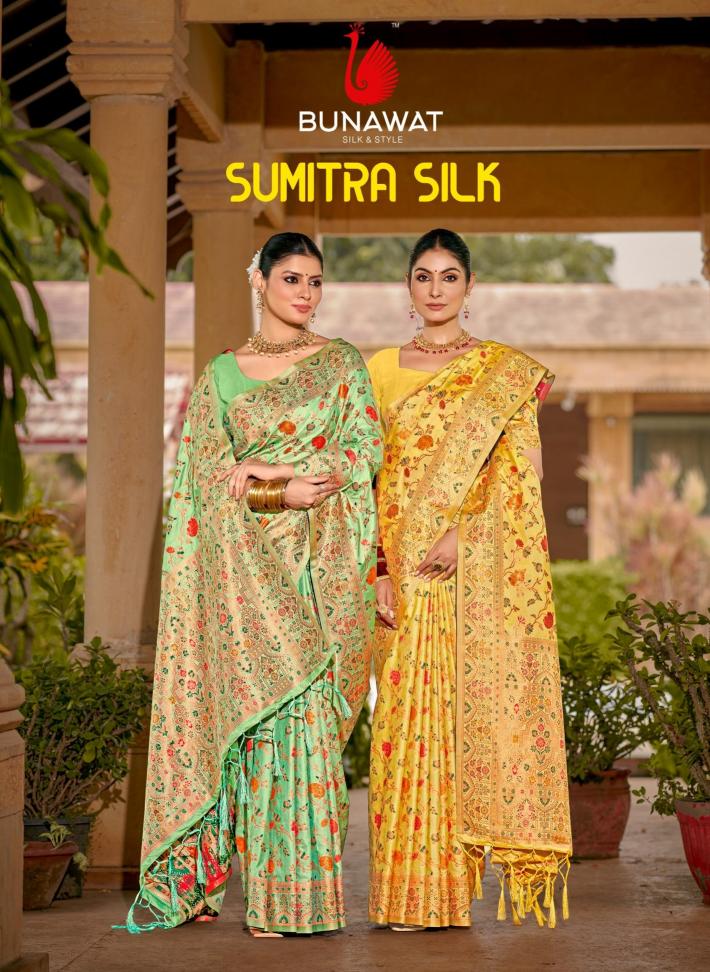 Bunawat Sumitra Silk Wedding Wear Latest Designer Silk Sarees Collection