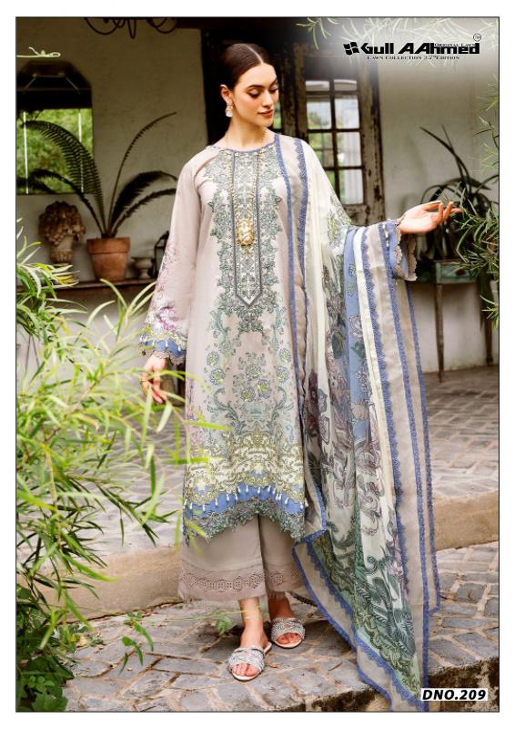 GUL AAHMED LAWN VOL-25 PAKISTANI LAWN SUITS WHOLESALE IN DELHI