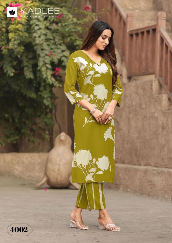 Kadlee Rangoli Rayon Print kurti with pant Manufacture wholesaller in Gujarat