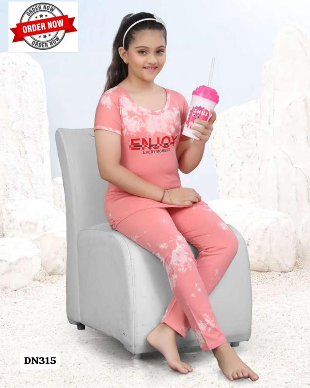 KIDS VOL.DN-315 HEAVY TIE DIE NIGHT SUITS WHOLESALE ONLINE INDIA