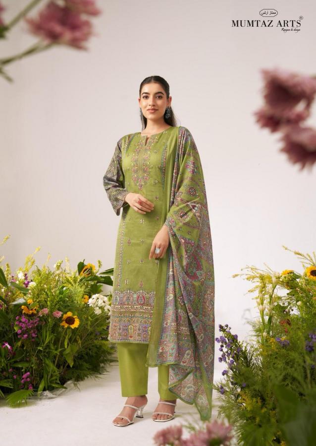 MUMTAZ ARTS FLOWER VALLEY SATIN BUY DRESS MATERIALS WHOLESALE 