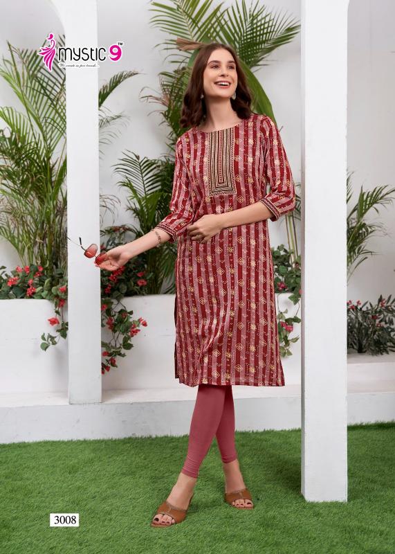 MYSTIC 9 ZARA VOL 1 SURAT KURTI WHOLESALE MARKET