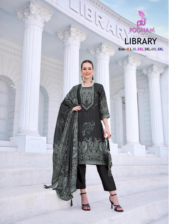 POONAM DESIGNER LIBRARY COTTON SALWAR KAMEEZ WHOLESALERS INDIA