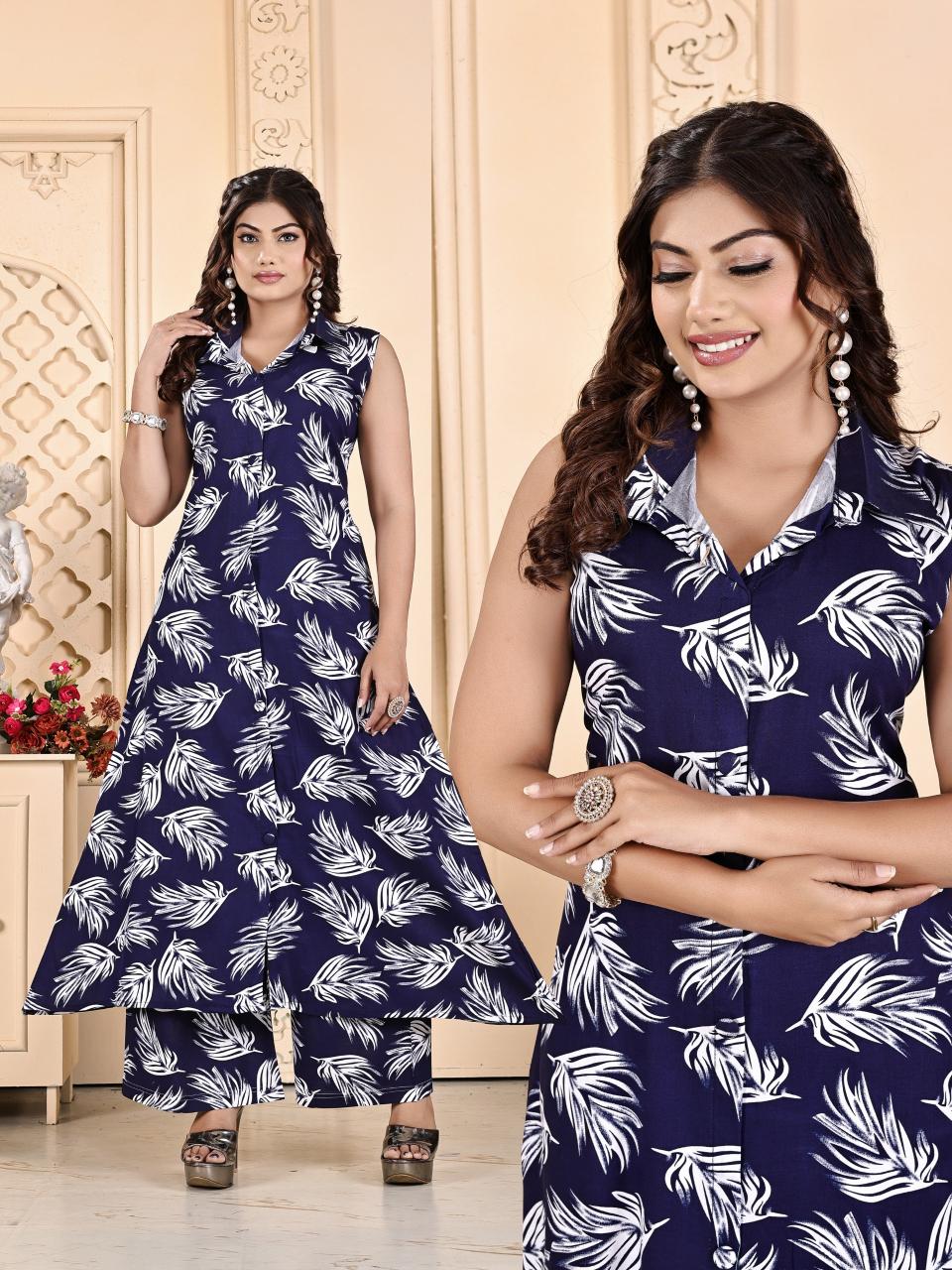 REYON KURTI WITH PLAZO READYMADE SUIT WHOLESALLER ONLINE