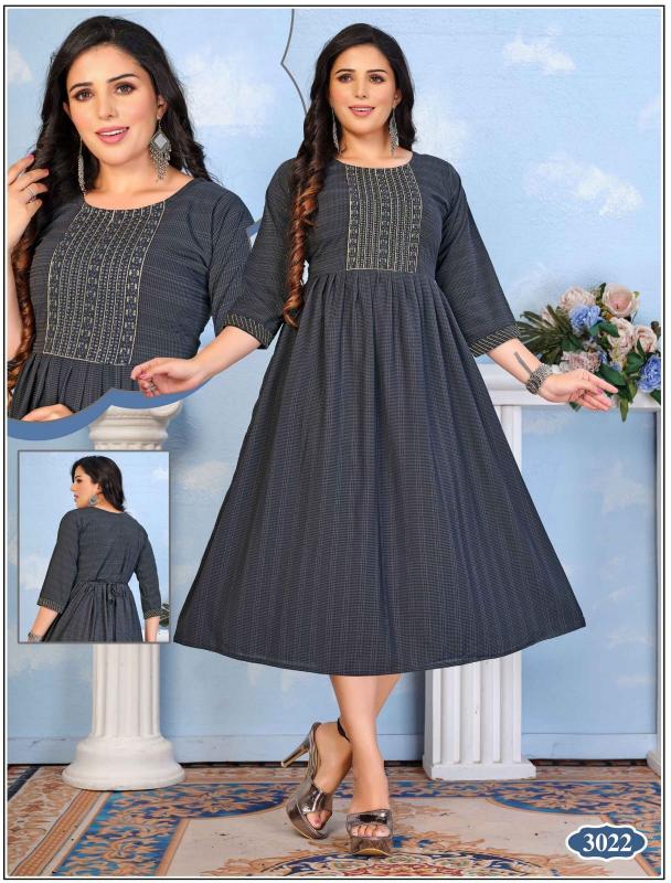 RSFT Rayon Flared kurta Manufacture Wholesaller in Surat