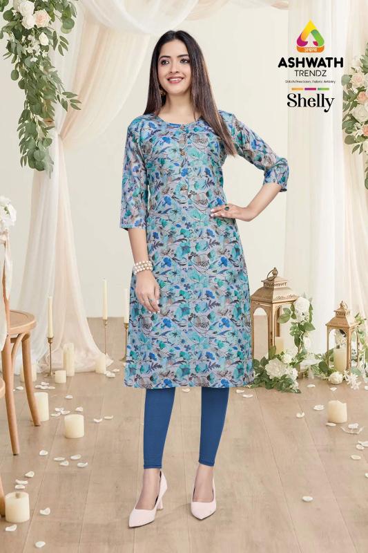 SALLY A-LIne Printed Kurti Wholesaller in Surat