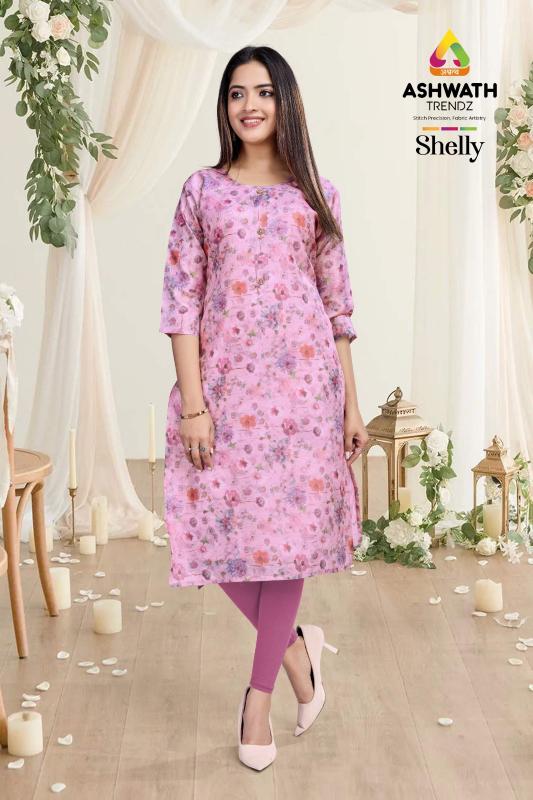 SALLY Ladies Aline Printed Designer kurti Wholesaller in Surat