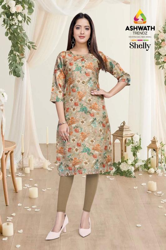 SALLY Vol01 Ladies Aline Printed Designer kurti Wholesaller in Surat