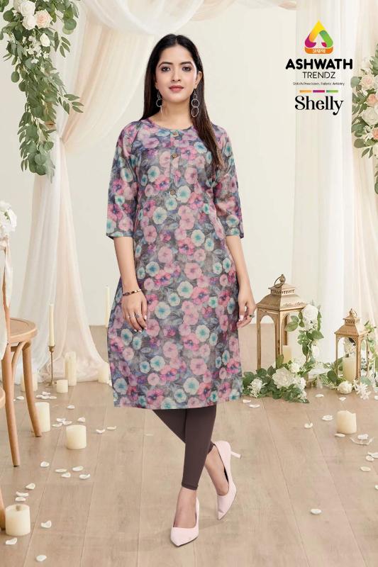 SALLY Vol02 Ladies Aline Printed Designer kurti Wholesaller in Surat