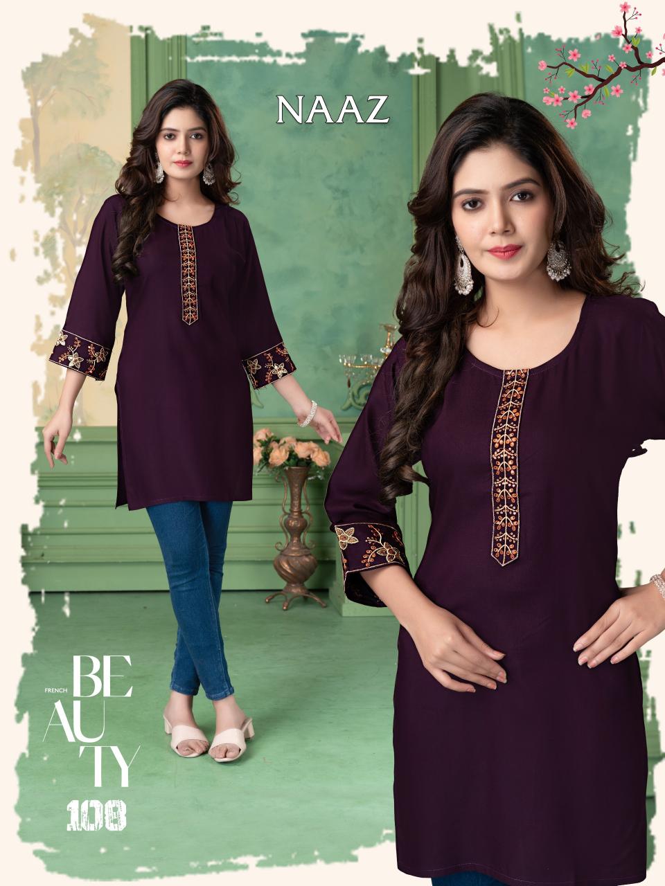 TRENDY NAAZ REYON  GUJARATI KURTI ONLINE SHOPPING