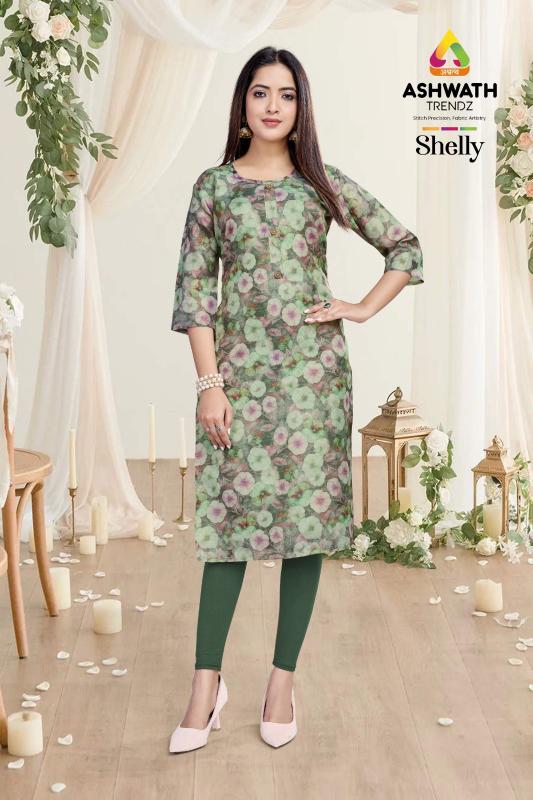 Women  Floral Printed A-Line simmer kurti Manufacture in india