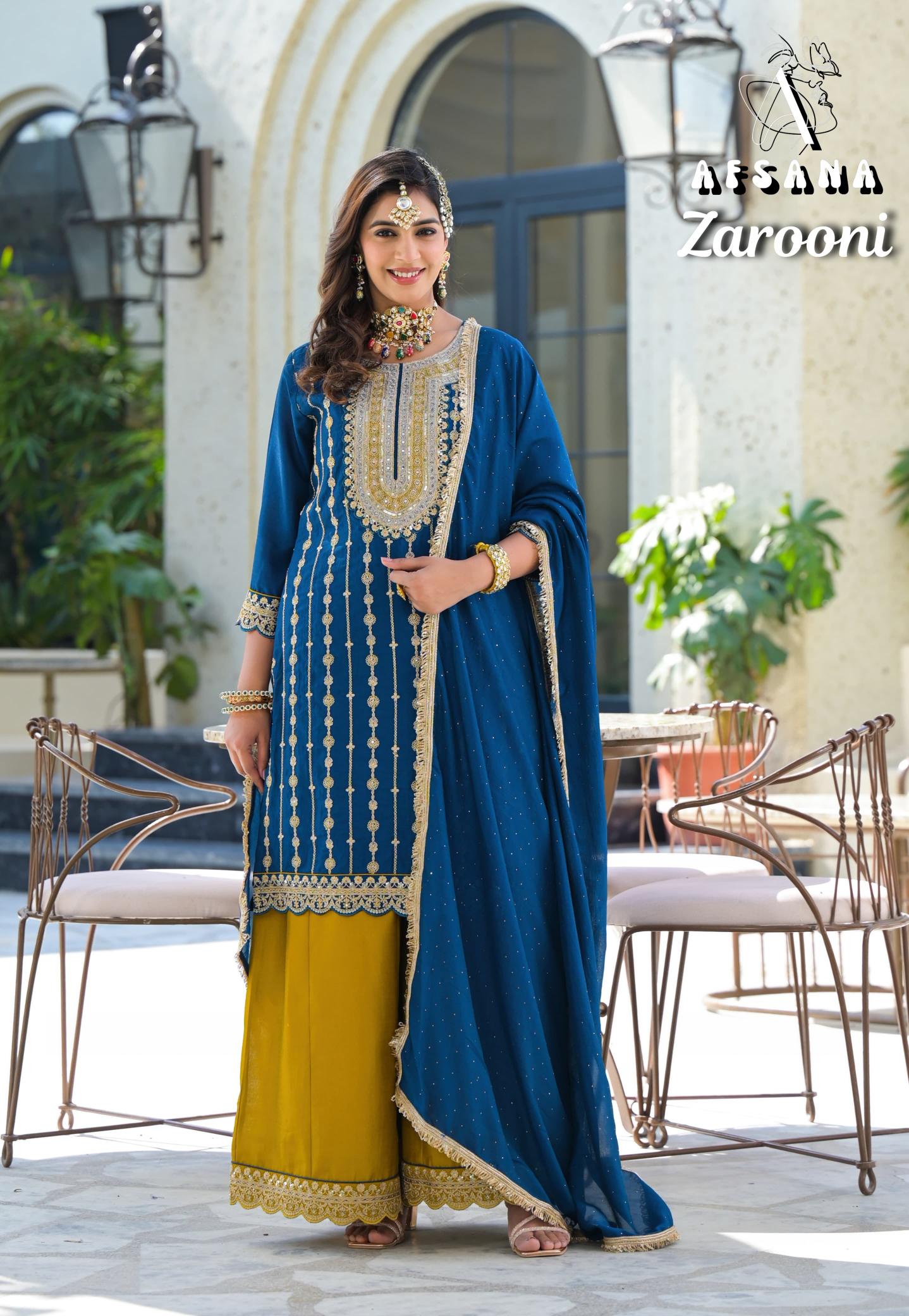 ZAROONI AFSANA WHOLESALE PAKISTANI SUITS ONLINE