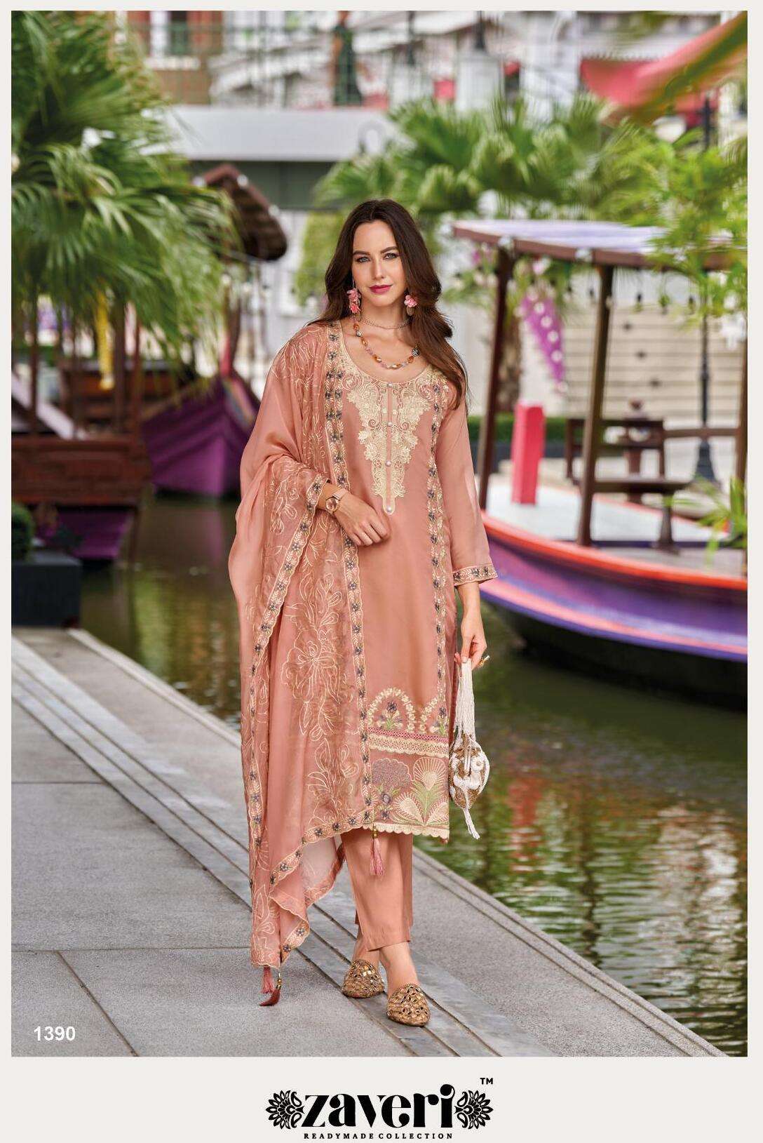 Zaveri Riona salwar kameez Manufacture catalog with price wholesaller