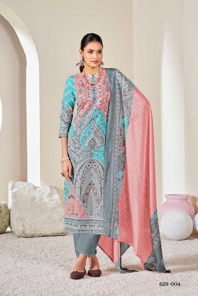 Zulfat Designer Print Ladies Dress Material Wholesale Market