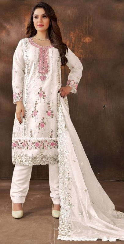 ZURAIQ 119 ORGANZA DRESS MATERIAL SUPPLIERS IN MUMBAI