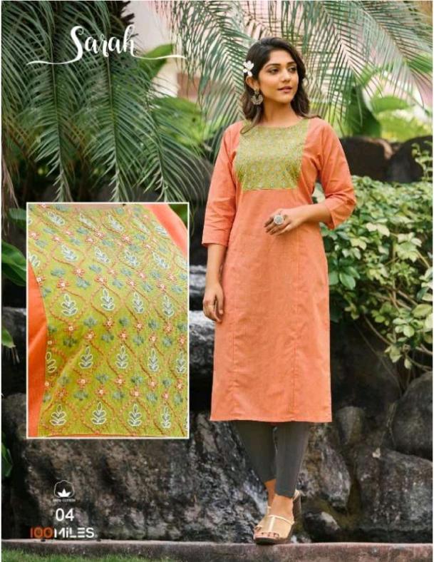 100MILES SARAH DOBBY COTTON WHOLESALE KURTI MANUFACTURERS IN INDIA