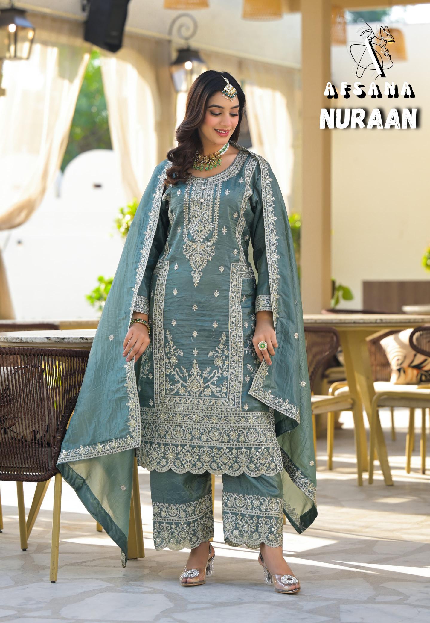 AFSANA NURAAN DESIGNER SALWAR KAMEEZ WHOLESALERS INDIA