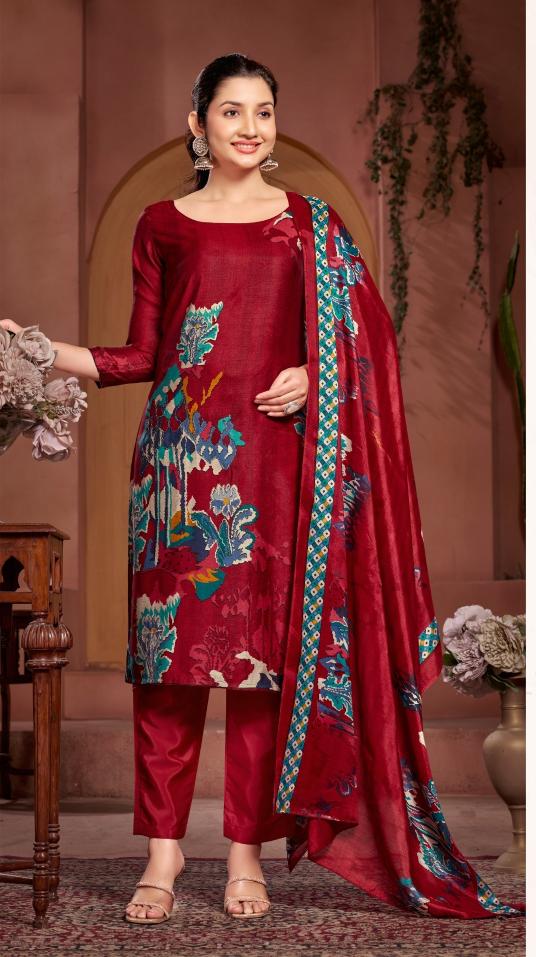 BIPSON  JEEP WRANGLAR - 3127 ROMAN SILK PRINT WHOLESALE DRESS MATERIALS IN HYDERABAD WITH PRICE