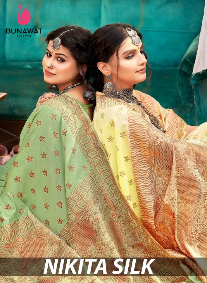 Bunawat Nikita Silk New Designer Heavy Silk Sarees Collection