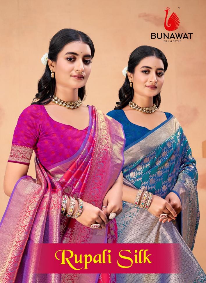 Bunawat Rupali Silk Traditional Wear New Designer Silk Sarees Collection