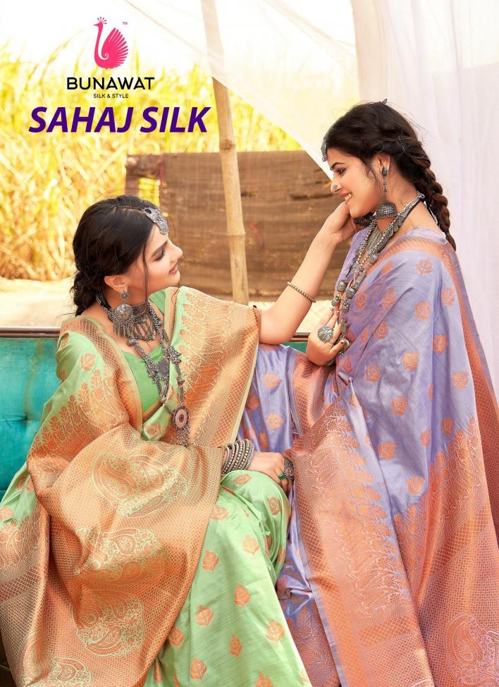 Bunawat Sahaj Silk Traditional Wear New Designer Silk Sarees Collection