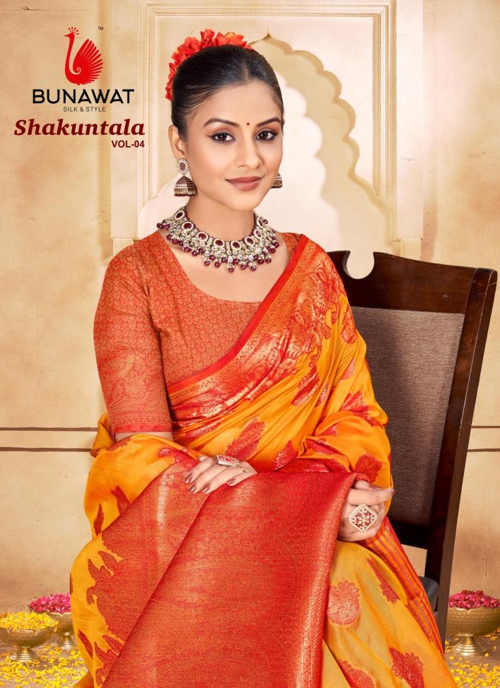 Bunawat Shakuntala Vol-4 New Designer Party Wear Silk Sarees Collection