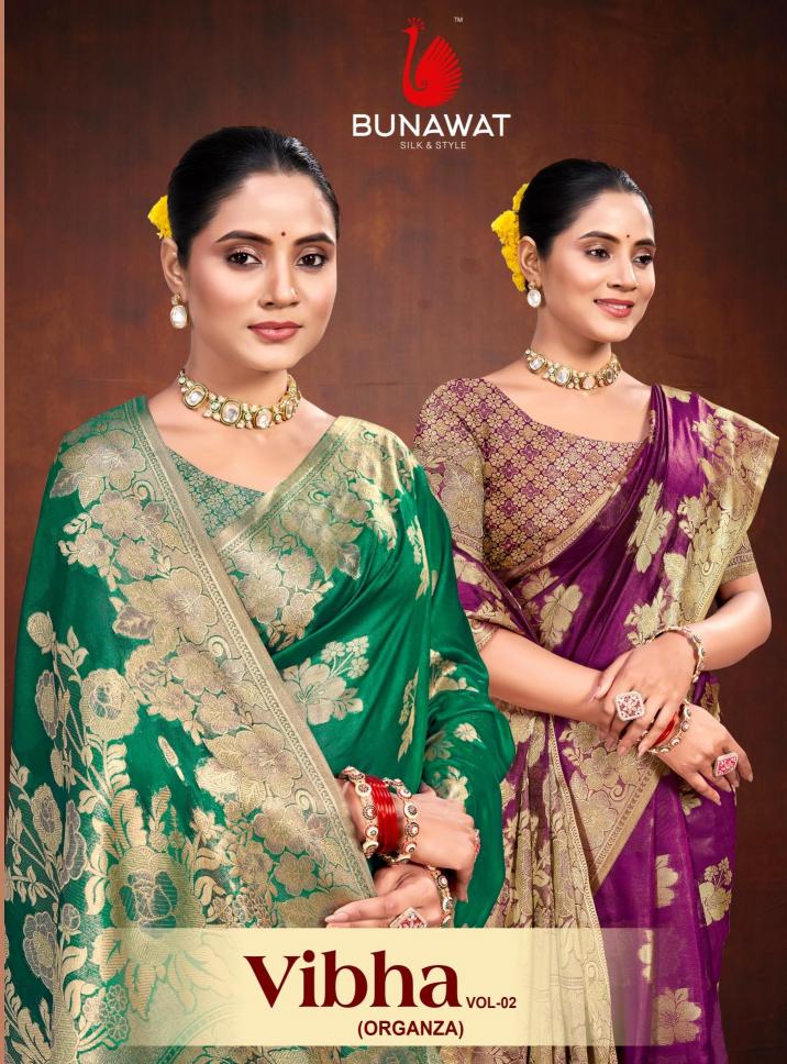 Bunawat Vibha Vol-2 Pure Organza New Designer Sarees Collection