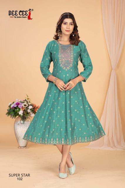 DEECEE SUPER STAR ROMAN SILK KURTIS WHOLESALE ONLINE