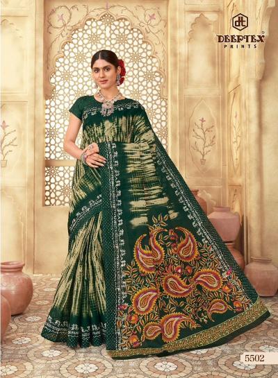 DEEPTEX MOTHER INDIA VOL 55 COTTON PRINTED SAREE WITH PRICE