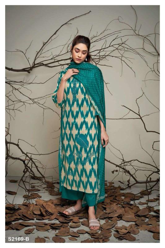 GANGA INEZ 2169 COTTON SILK PRINTED INDIAN SALWAR KAMEEZ WHOLESALE ONLINE