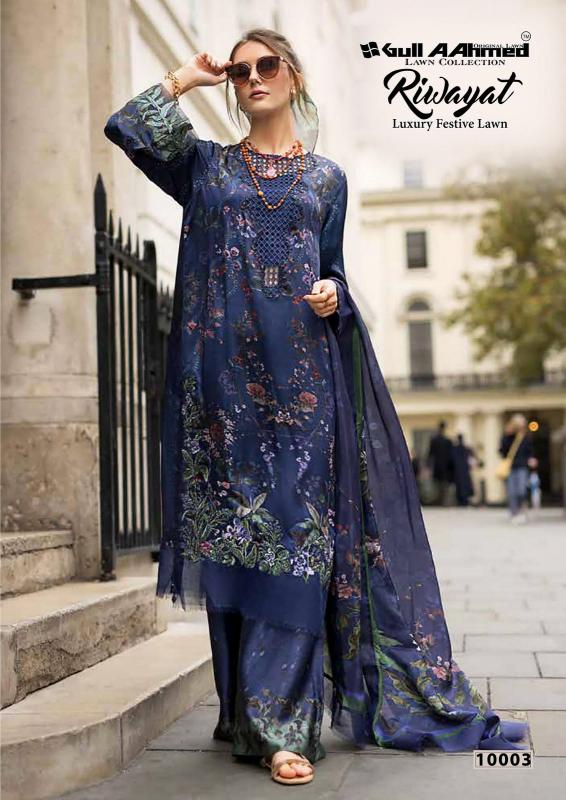 GULL AAHMED RIWAYAT VOL-10 UNSTITCHED SALWAR KAMEEZ WHOLESALERS