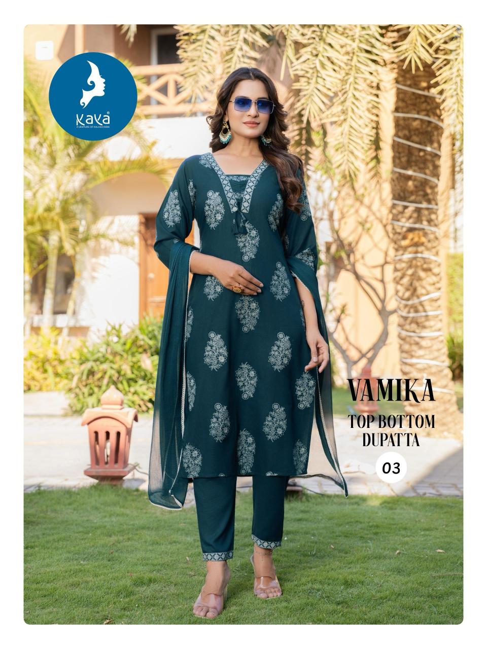 KAYA KURTI VAMIKA P PIECE STRAIGHT CUT KURTI WHOLESALE SURAT MARKET