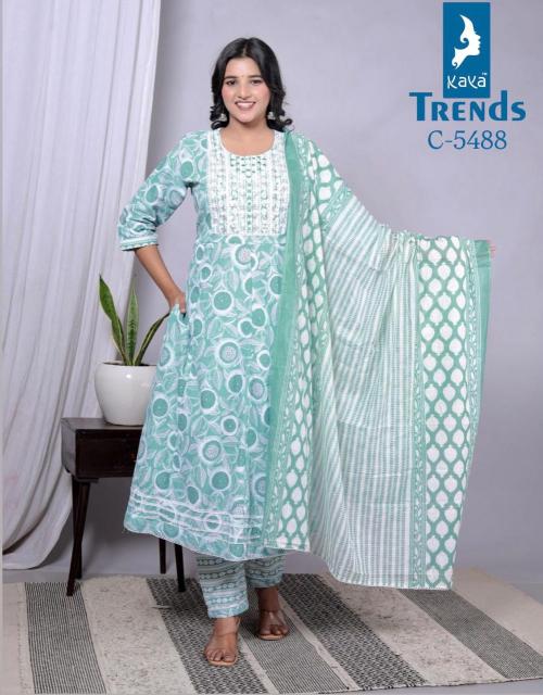 KAYA TRENDS PRINTED ANARKALI KURTI WHOLESALE KURTI IN SURAT