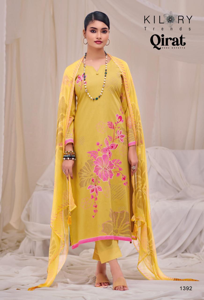 KILORY TRENDS QIRAT PRINTED WHOLESALE DRESS MATERIAL SUPPLIERS