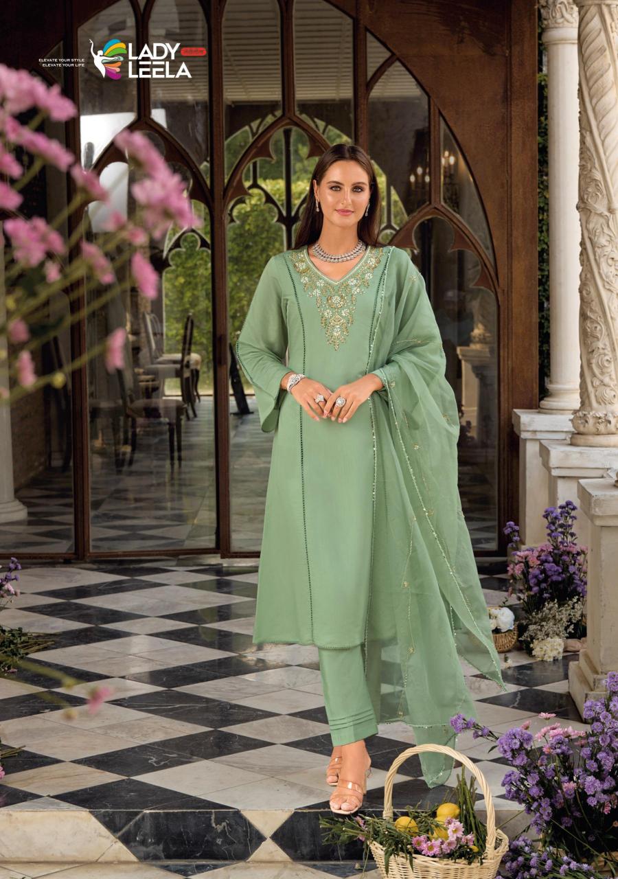  LADY LEELA RANGEEN TOP BOTTOM DUPATTA SET DIRECT MANUFACTURER OF KURTIS