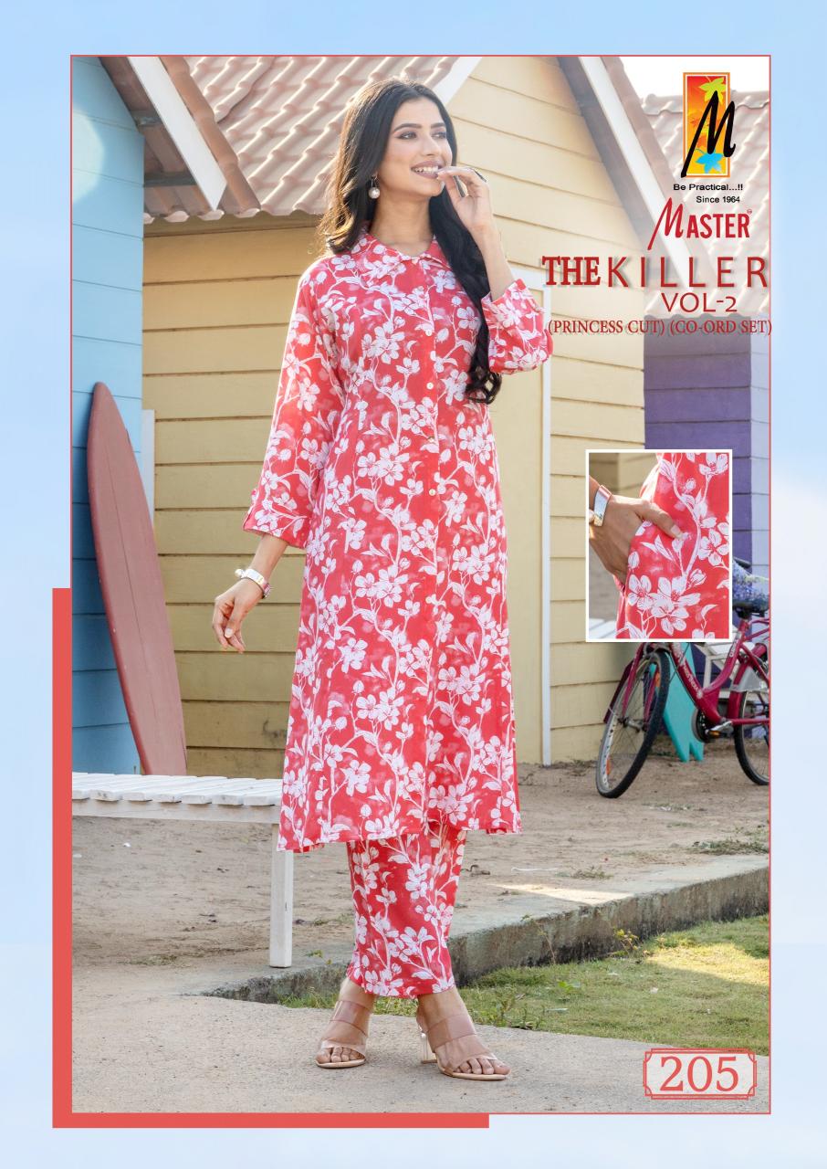 MASTER KILLER VOL-2 A LINE WOMAN CO-ORD SET DIRECT MANUFACTURER OF KURTIS IN BANGALORE