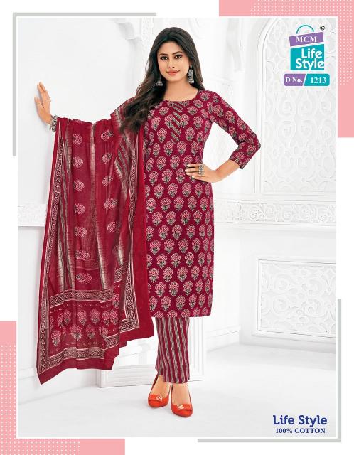 MCM LIFESTYLE VOL-12 COTTON KURTI PANT SET  WHOLESALE SURAT