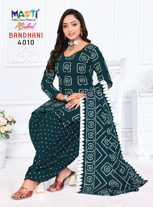 MUSTI BULBUL BANDHANI VOL-04 WHOLESALE DRESS MATERIAL DISTRIBUTORS